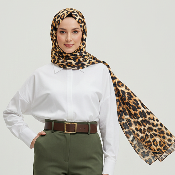 Pleated Crinkle Hijab