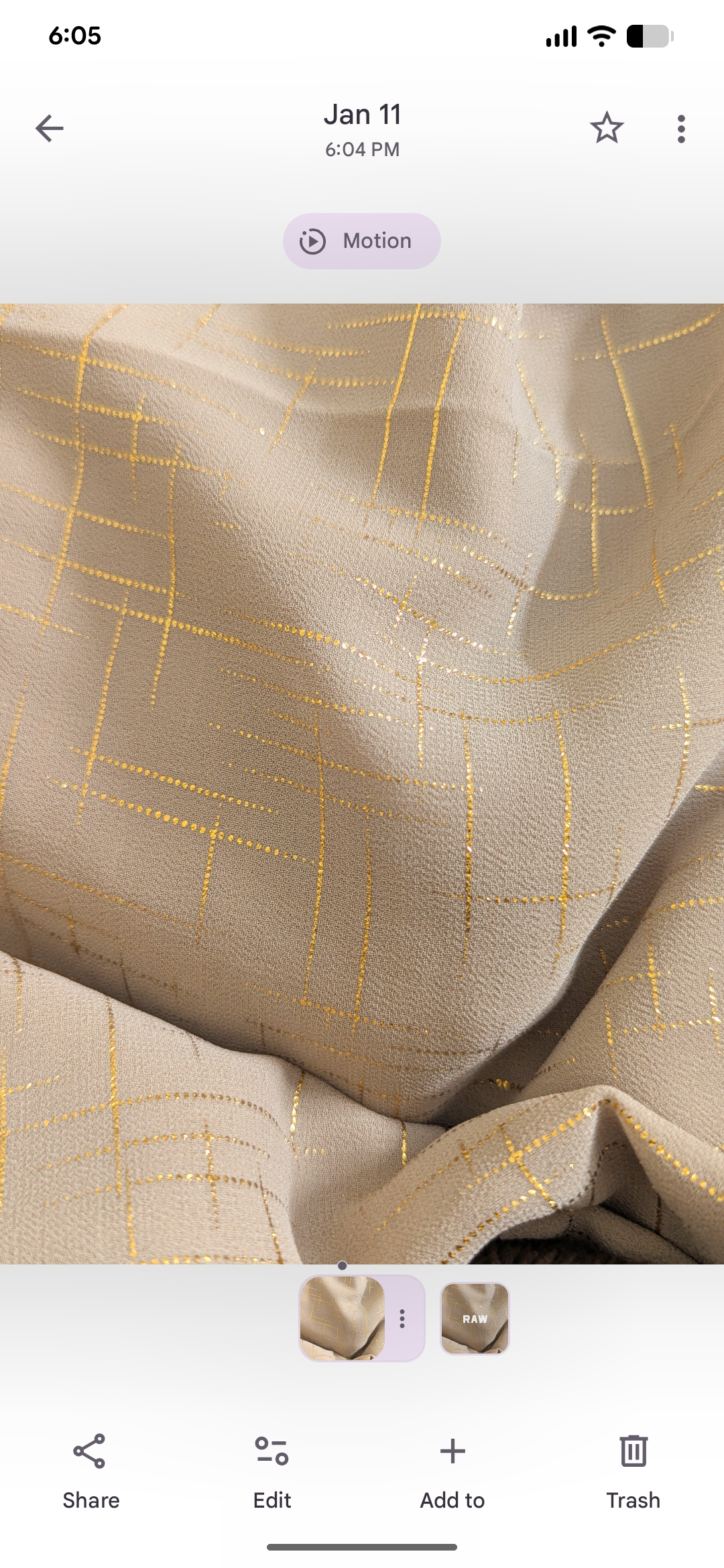 Beige Crosshatch Georgette