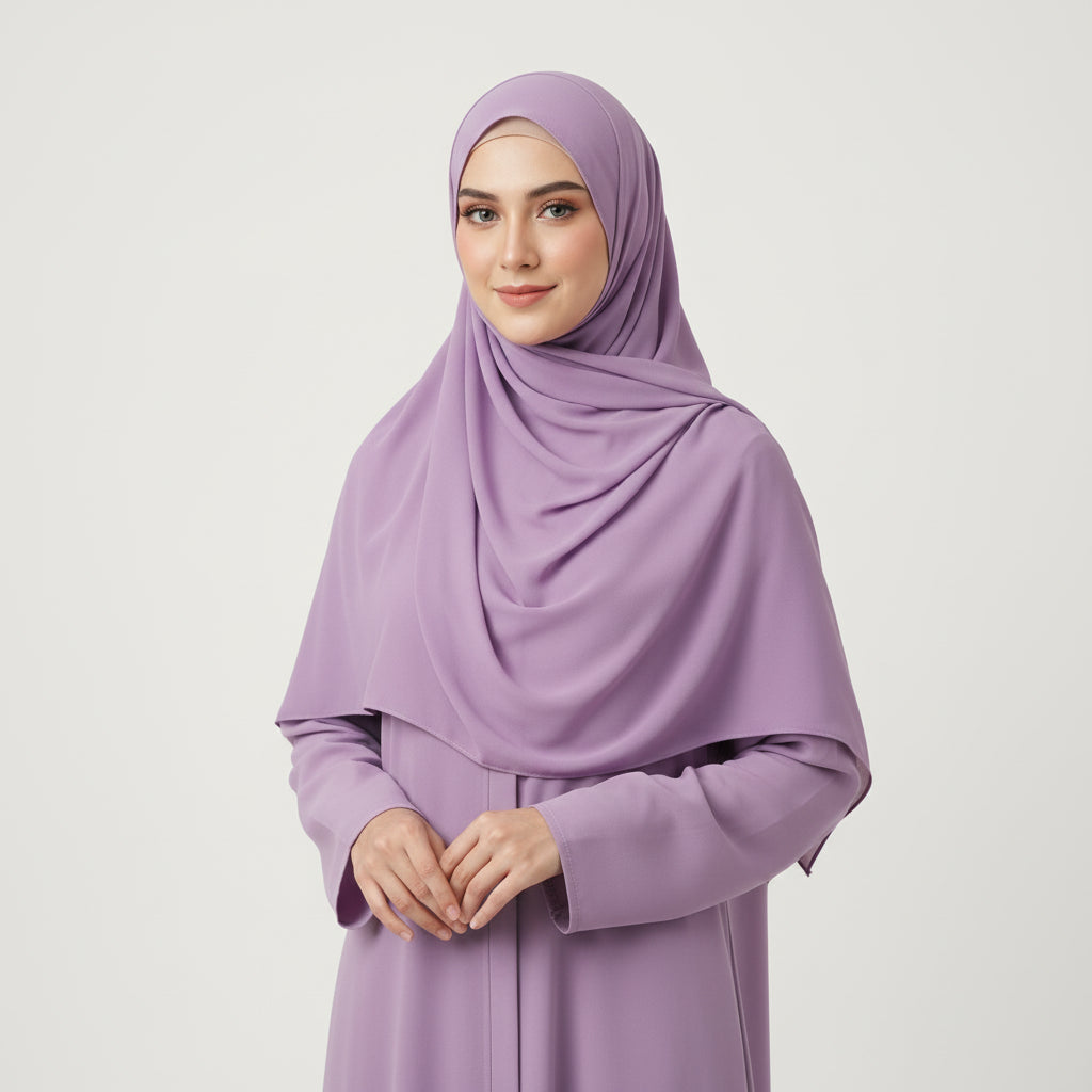 Lilac Georgette Chiffon
