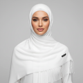 White Plain Cashmere Hijab