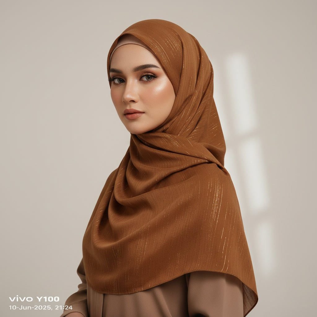 Rusty Metalic Chiffon