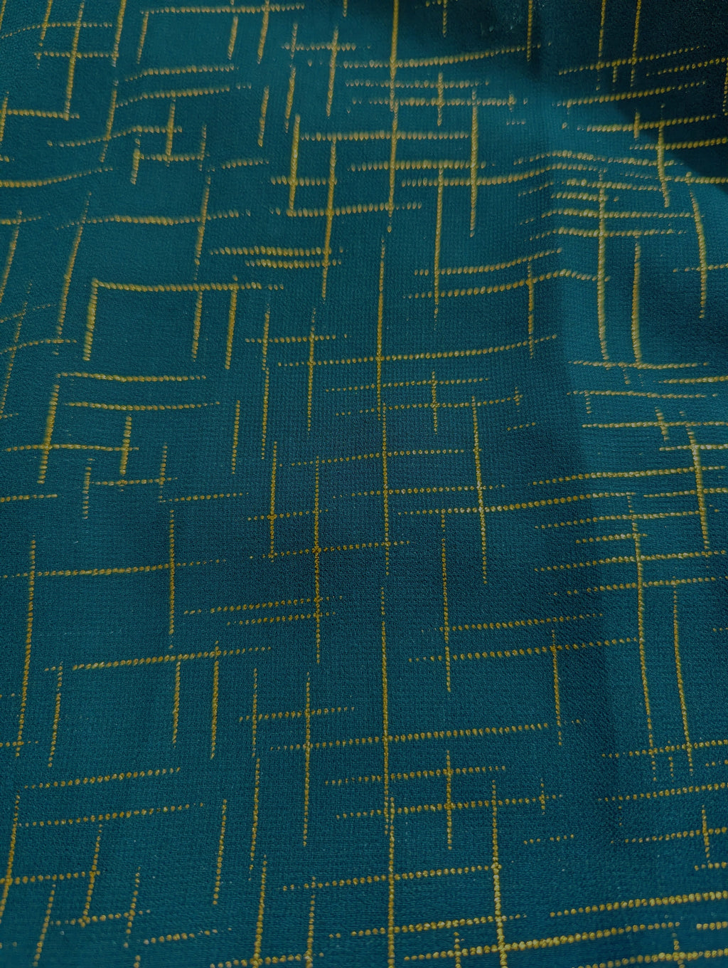 Zinc Crosshatch Georgette