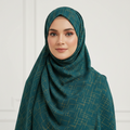 Zinc Crosshatch Georgette