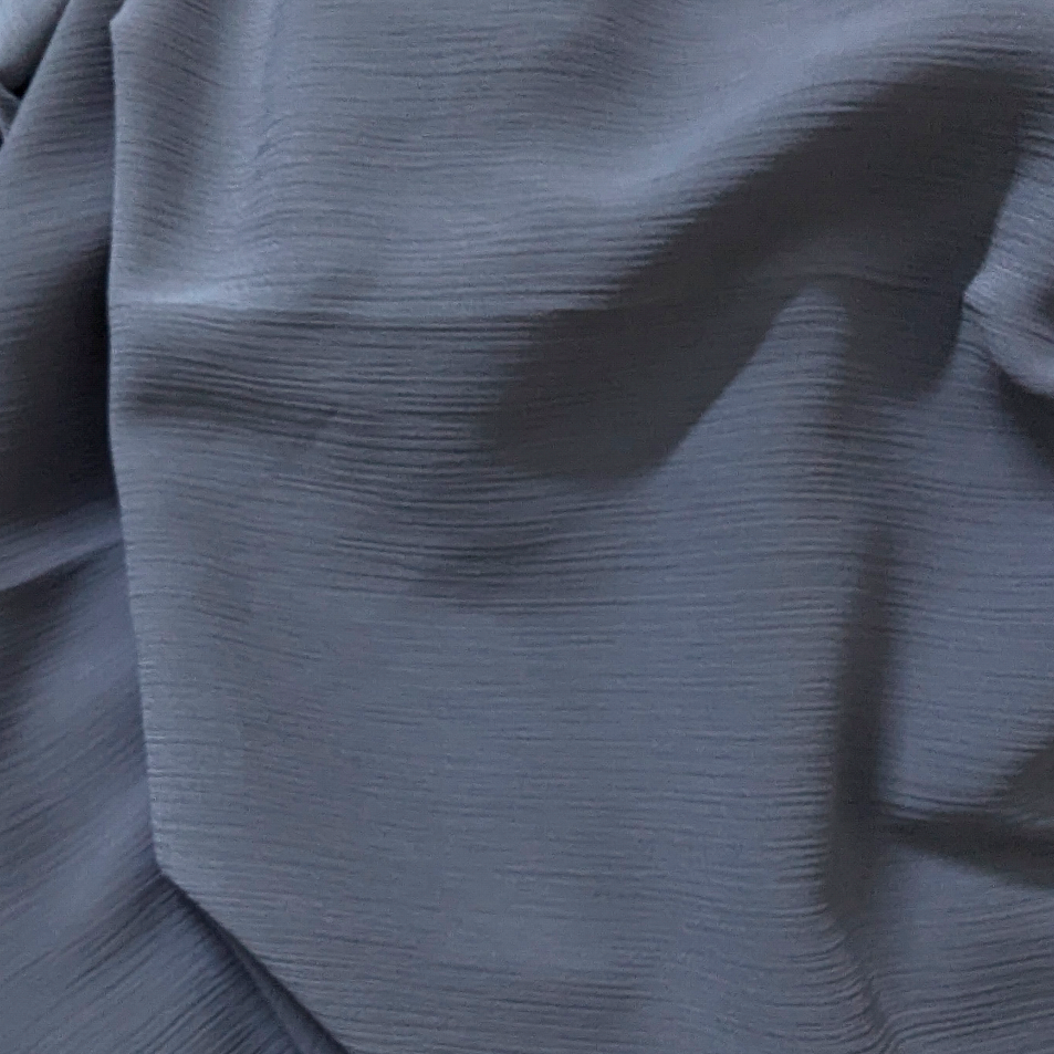 Grey  Textured Chiffon