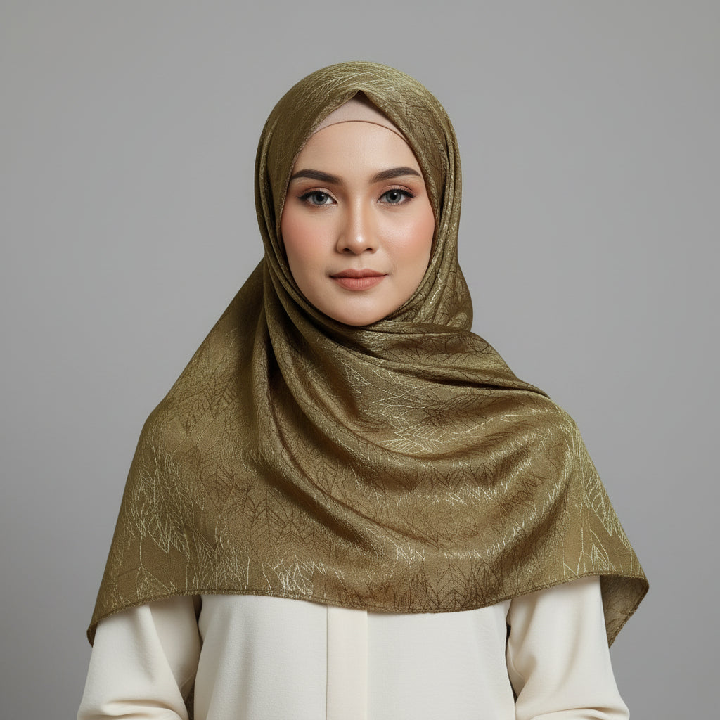 olive Modal Self Satin Silk