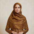 Brown Modal Self Satin Silk