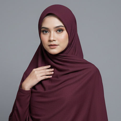 Plum  Viscose Jersey