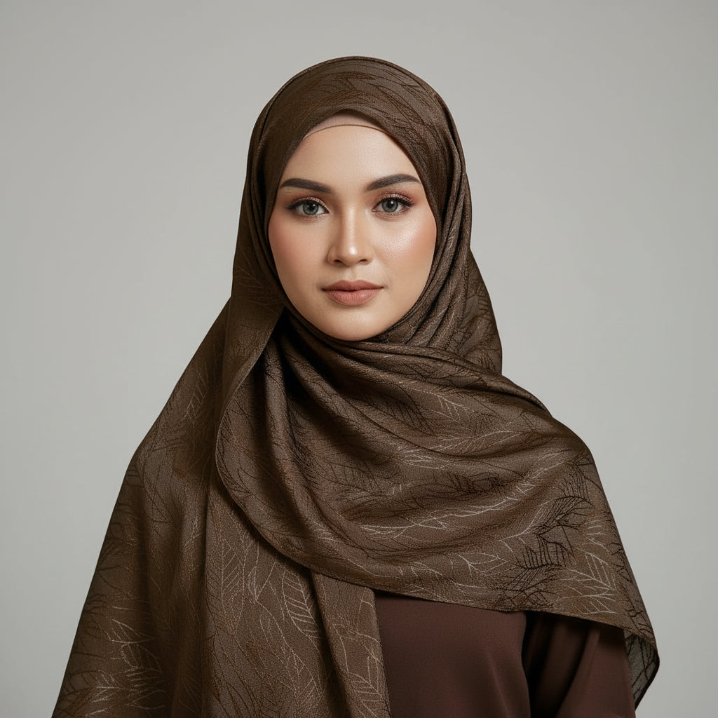 Copper Modal Self Satin Silk
