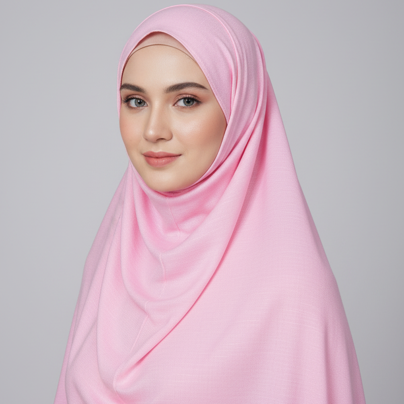 Baby pink Viscose Jersey