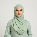 Mint Green Velvet Silk Hijab