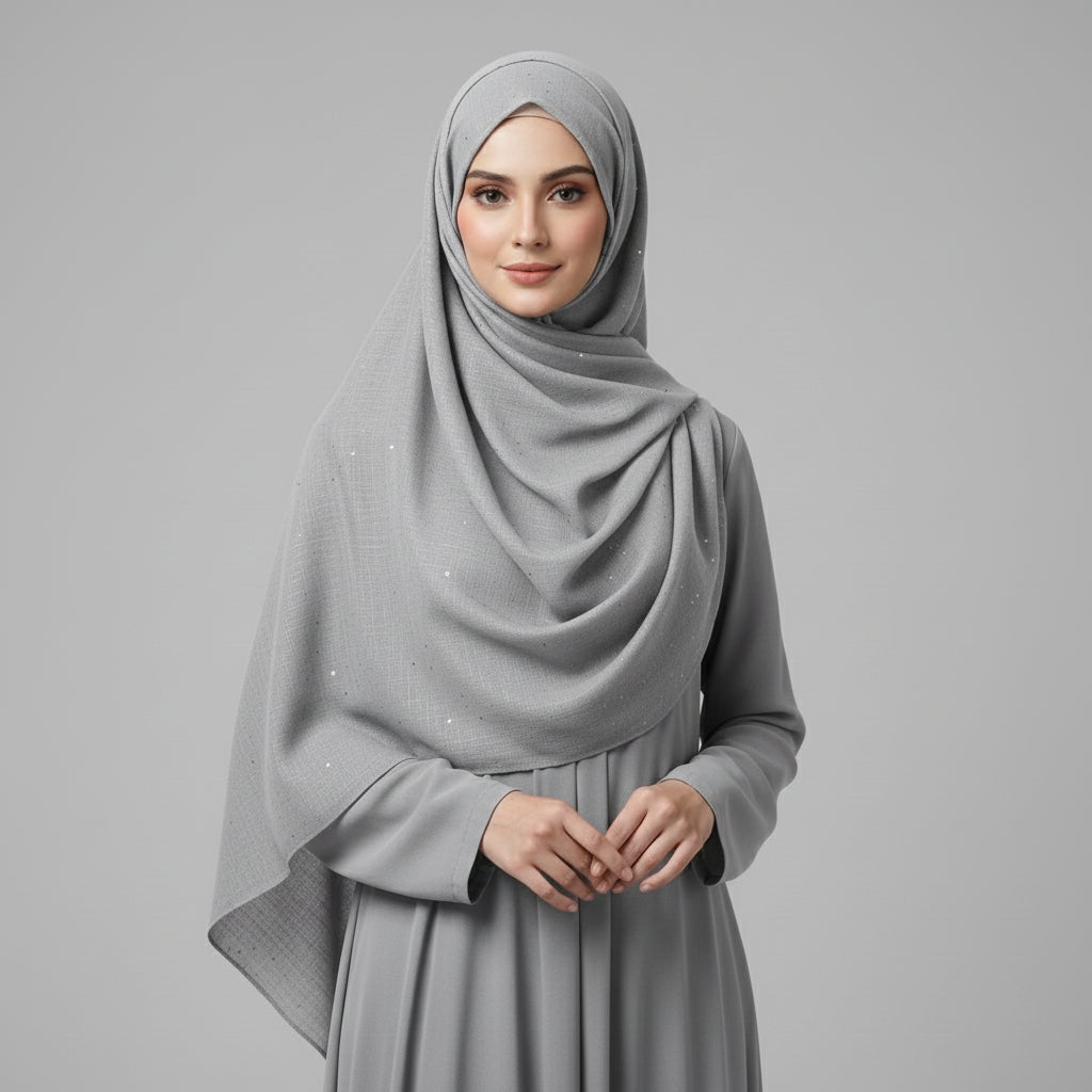 Grey Doriya Sitara Lawn