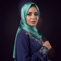 Turquoise- Plain Satin Silk