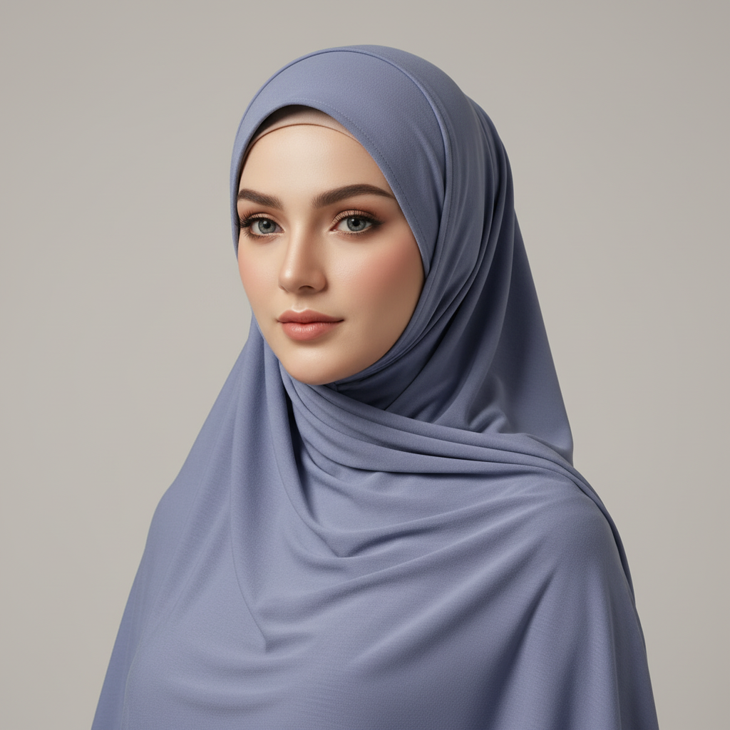 Baby blue Viscose Jersey
