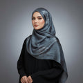 Grey Modal Self Satin Silk