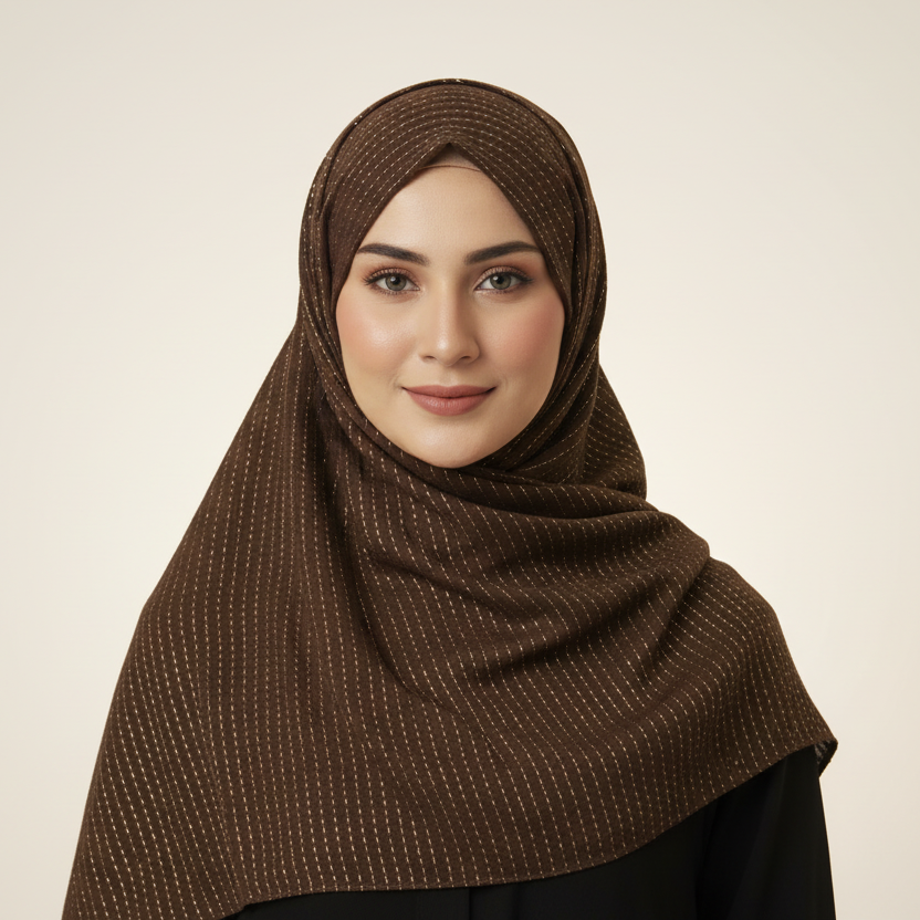 Brown Gold Series Hijab