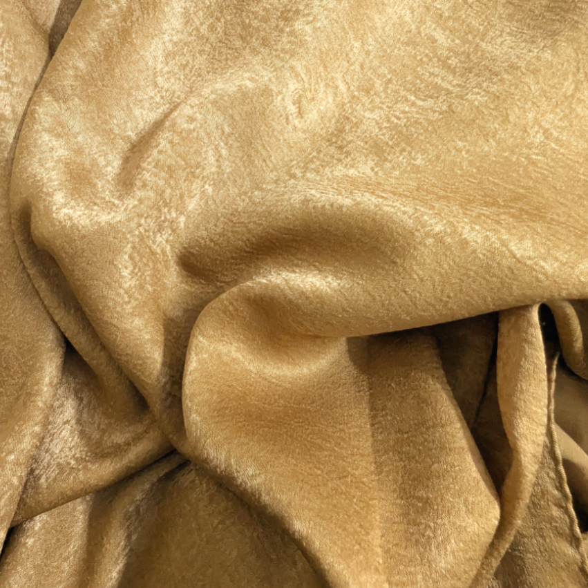 Dark Golden  Velvet Silk Hijab