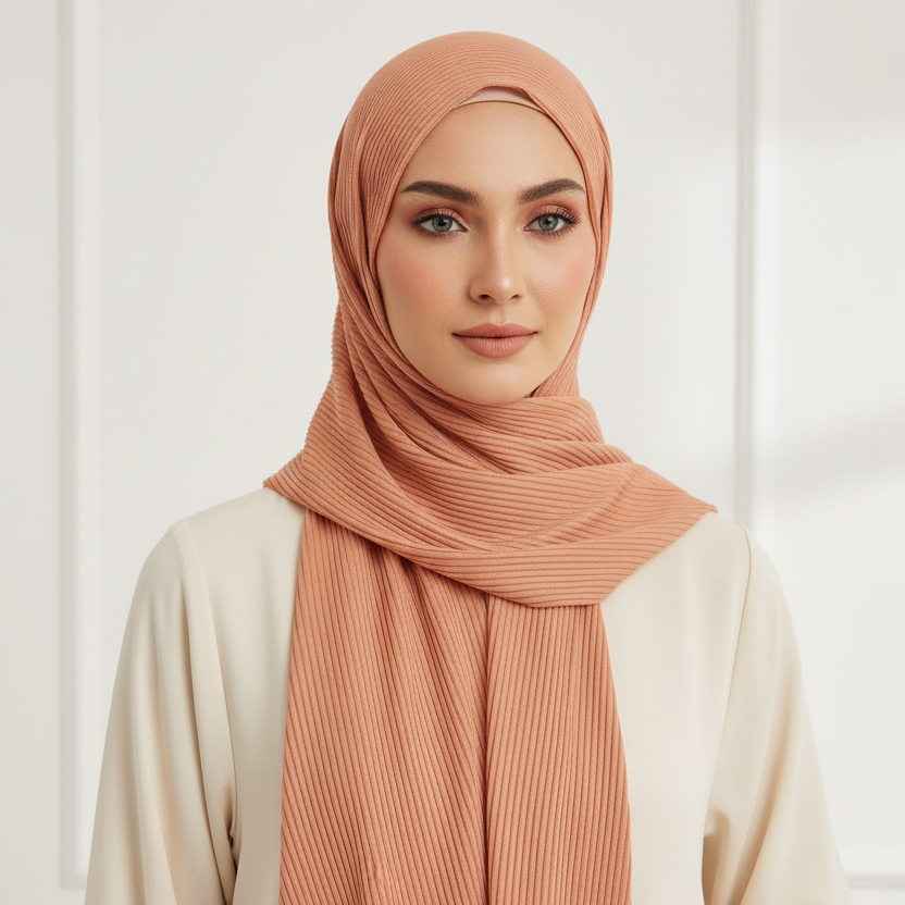 Toffee Ribbed jersey