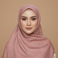 Lemonad Pink Crosshatch Georgette