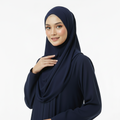 Navy blue Viscose Jersey