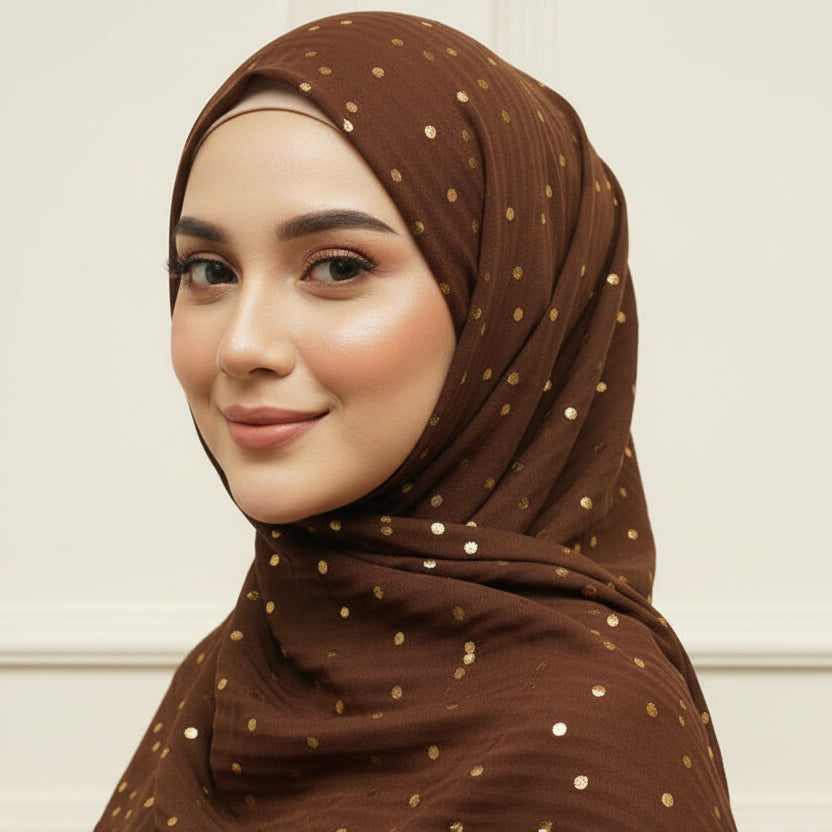 Brown Gold Series Hijab