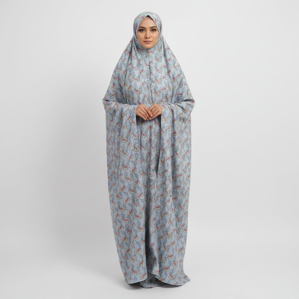 Steel blue Chaddar (with sleeves)