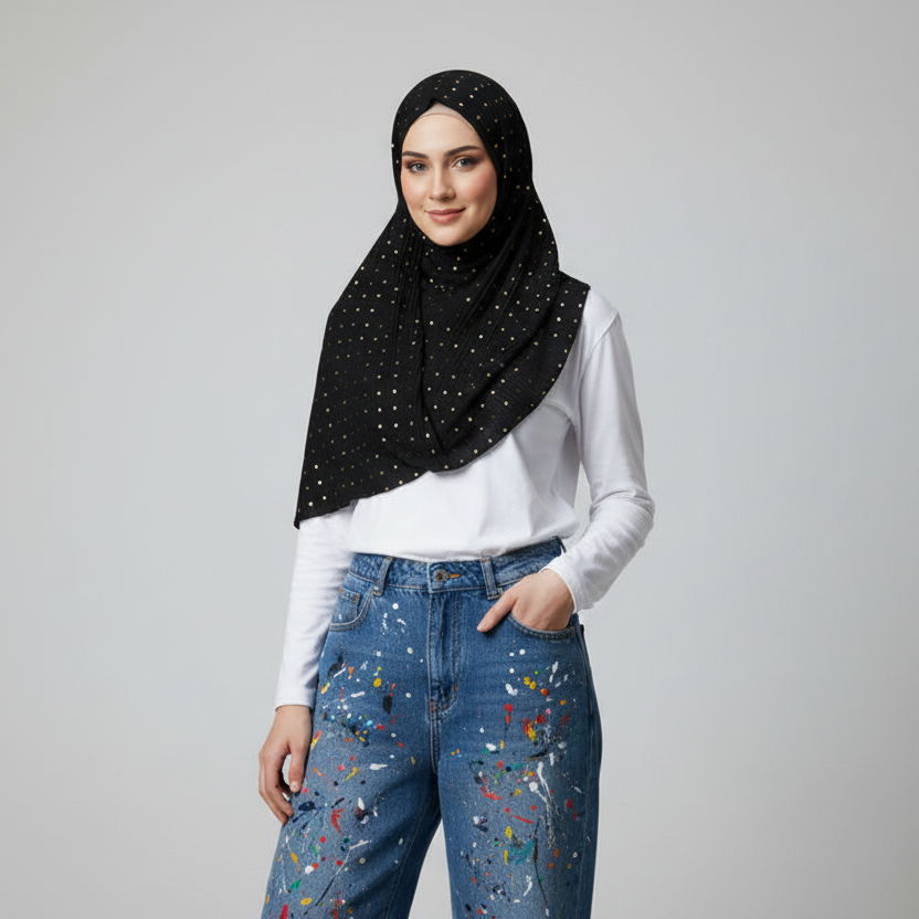 Black Gold Series Hijab