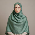 Sage Modal Self Satin Silk