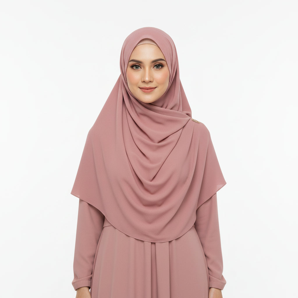 Vintage Rose Georgette Chiffon