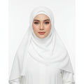 White Velvet Silk Hijab